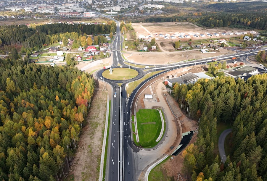 В Пермском крае ввели в эксплуатацию реконструированный участок трассы Пермь – Березники с новой развязкой